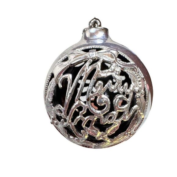 Vintage Bradford Unbreakable Christmas Ornaments Cut Out Indent Angel Set Of 2 - Picture 4 of 7